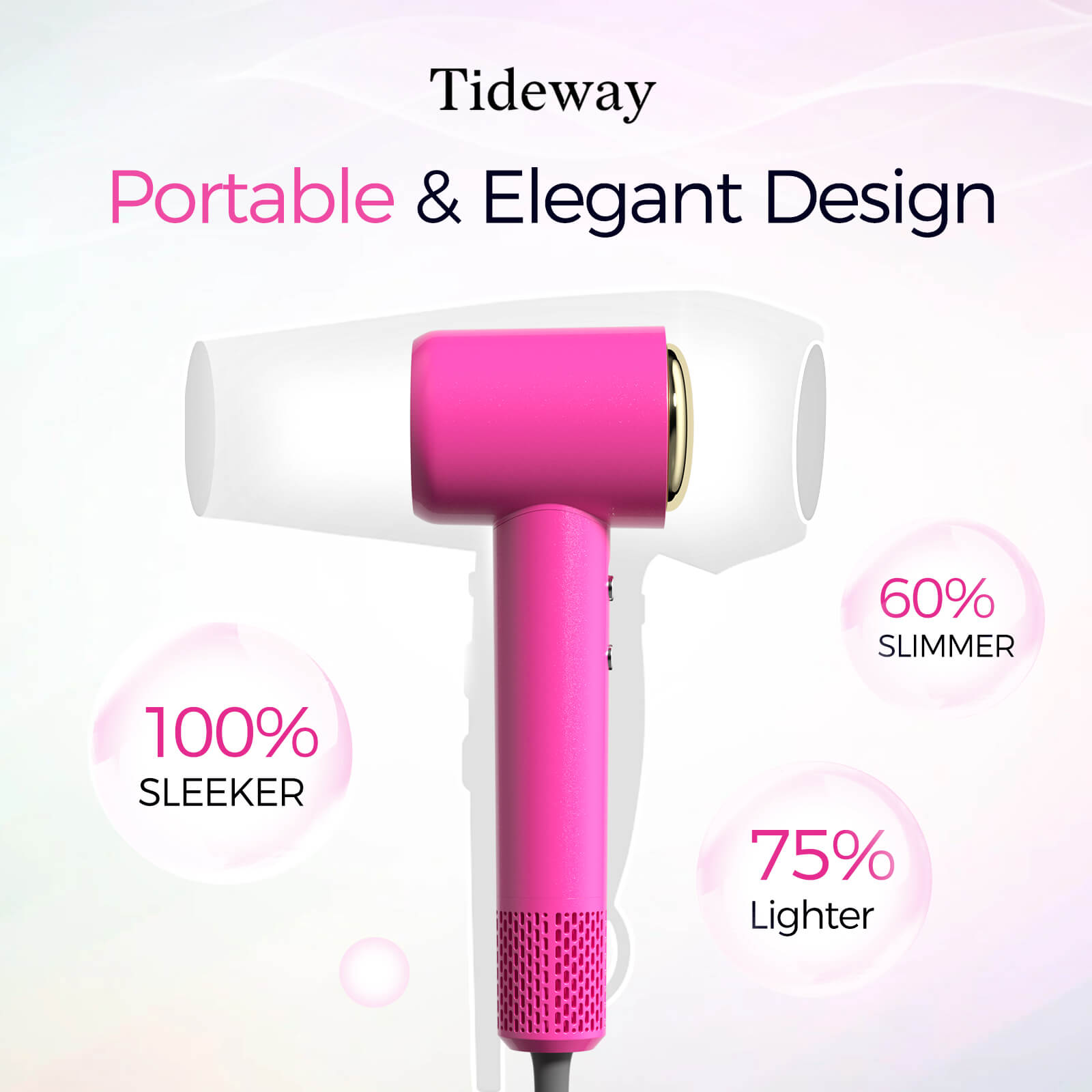Tideway AURA Edition H11 High-Speed Hair Dryer | Barbie Pink