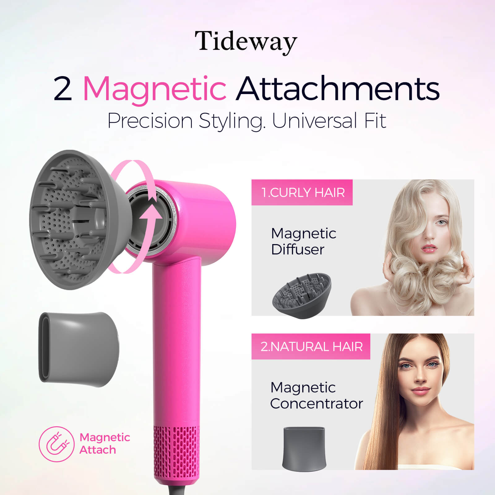 Tideway AURA Edition H11 High-Speed Hair Dryer | Barbie Pink