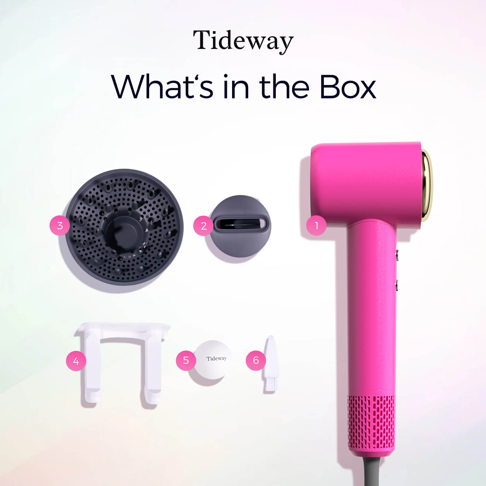Tideway AURA Edition H11 High-Speed Hair Dryer | Barbie Pink