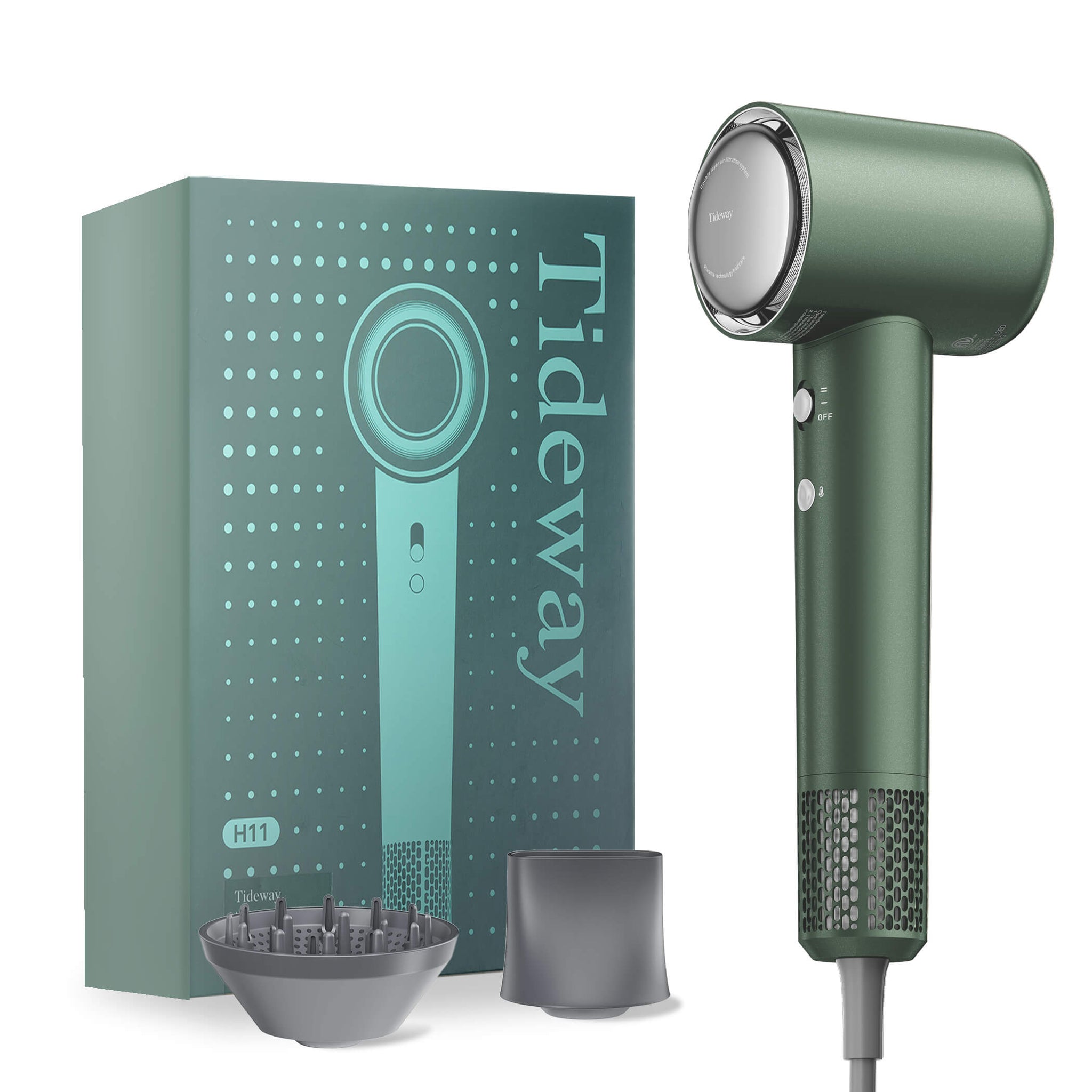 Tideway AURA Edition H11 High-Speed Hair Dryer | Green
