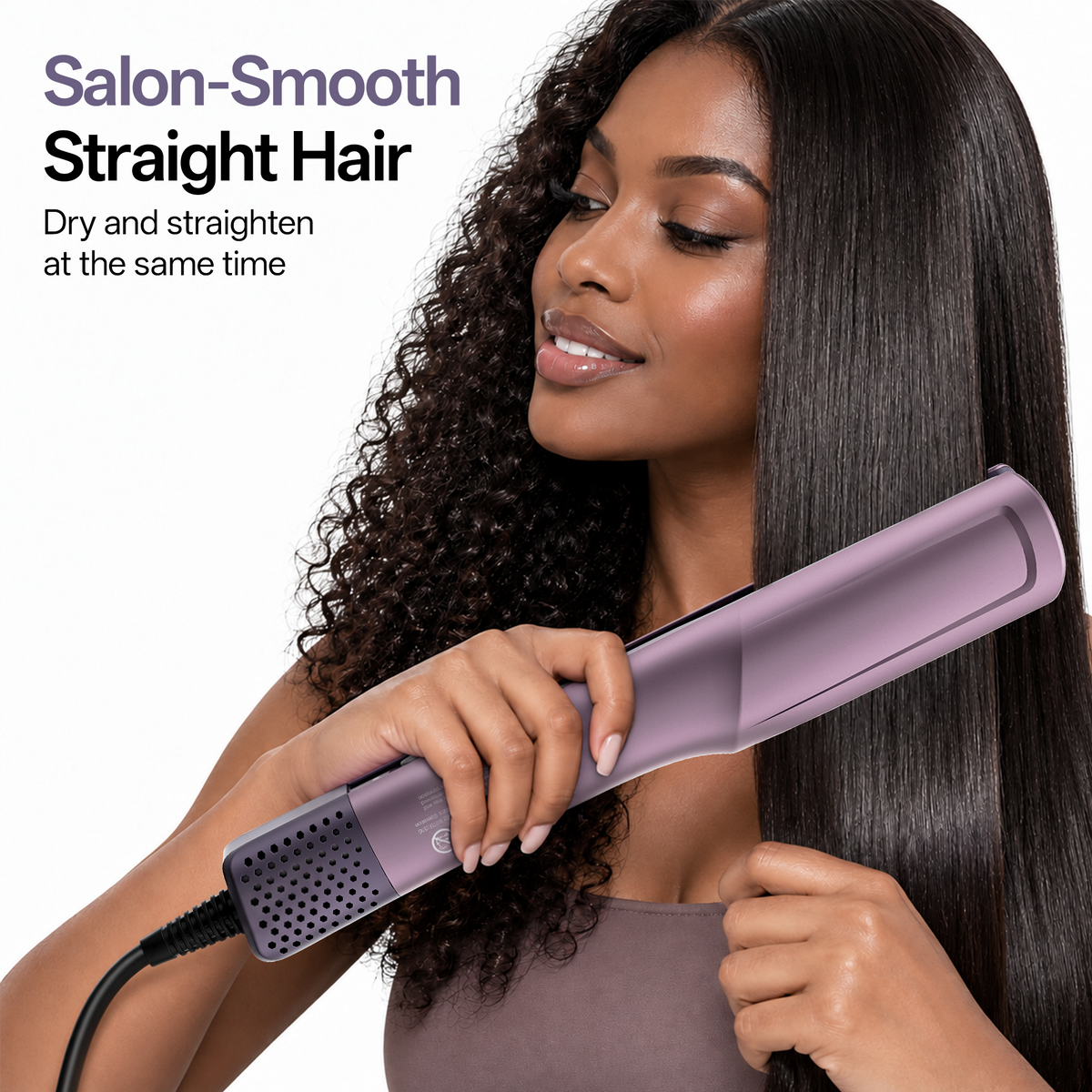 Tideway Purple Infrared Cold Air Hair Straightener