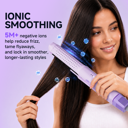 Tideway 360°Airflow Styler Hair Straightener and Curler with Ionic Smoothing