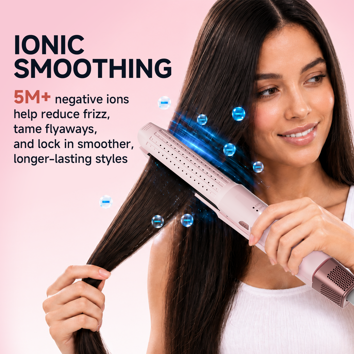 Tideway 360°Airflow Styler Hair Straightener and Curler with Ionic Smoothing