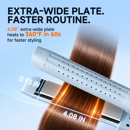 Tideway 360°Airflow Styler Hair Straightener and Curler with Ionic Smoothing