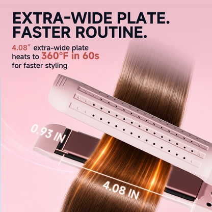 Tideway 360°Airflow Styler Hair Straightener and Curler with Ionic Smoothing