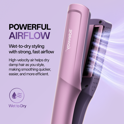 Tideway Purple Infrared Cold Air Hair Straightener