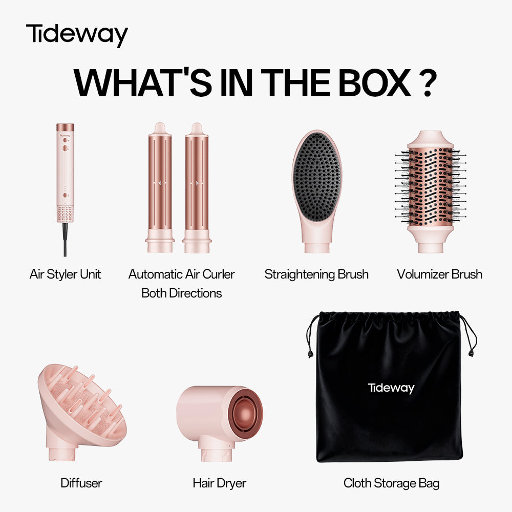 【NEW ARRIVAL】Tideway Prowaver 6-in-1 Ionic Hot Air Styler Wrap