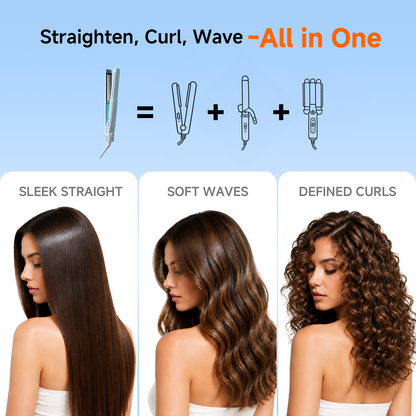Tideway 360°Airflow Styler Hair Straightener and Curler with Ionic Smoothing