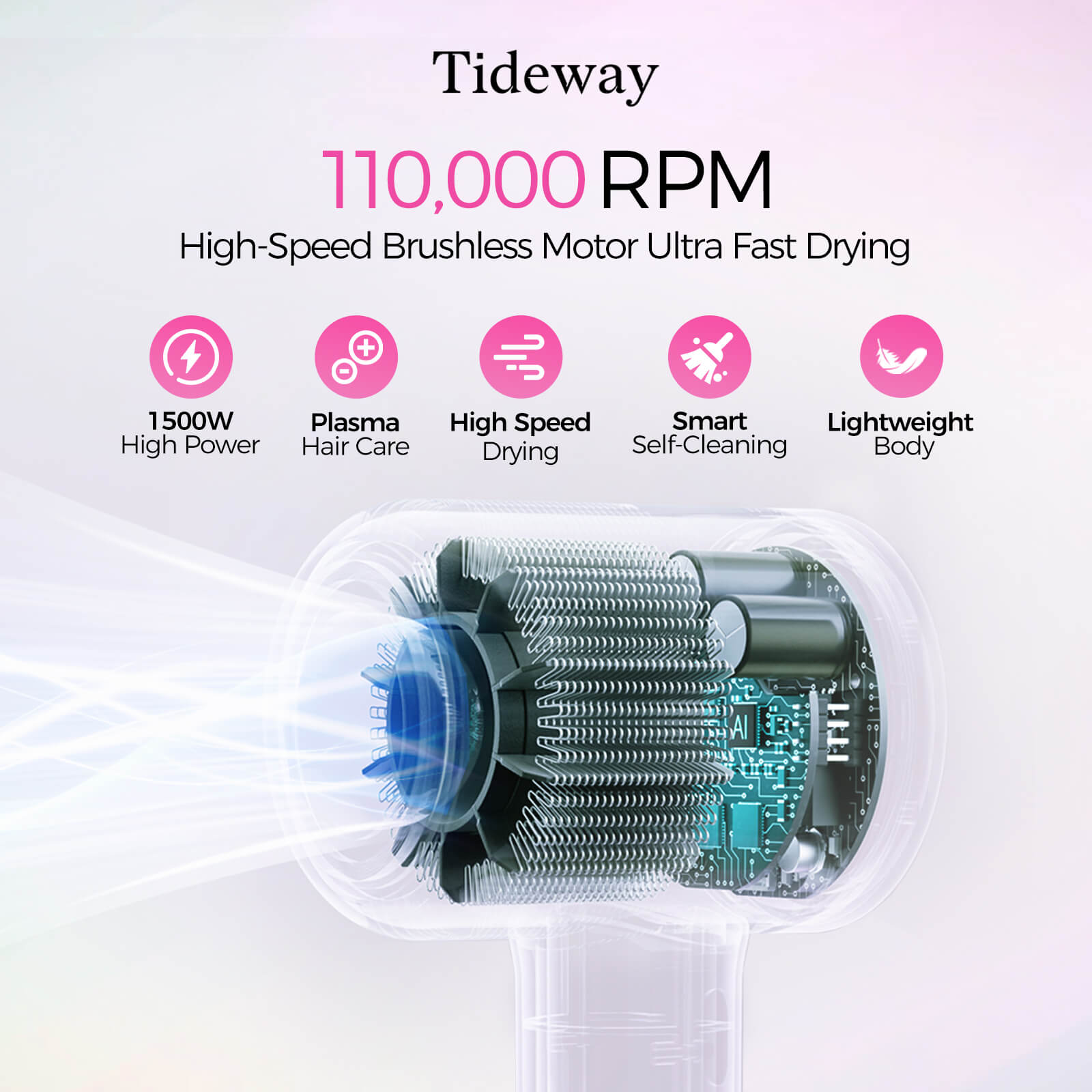 Tideway AURA Edition H11 High-Speed Hair Dryer