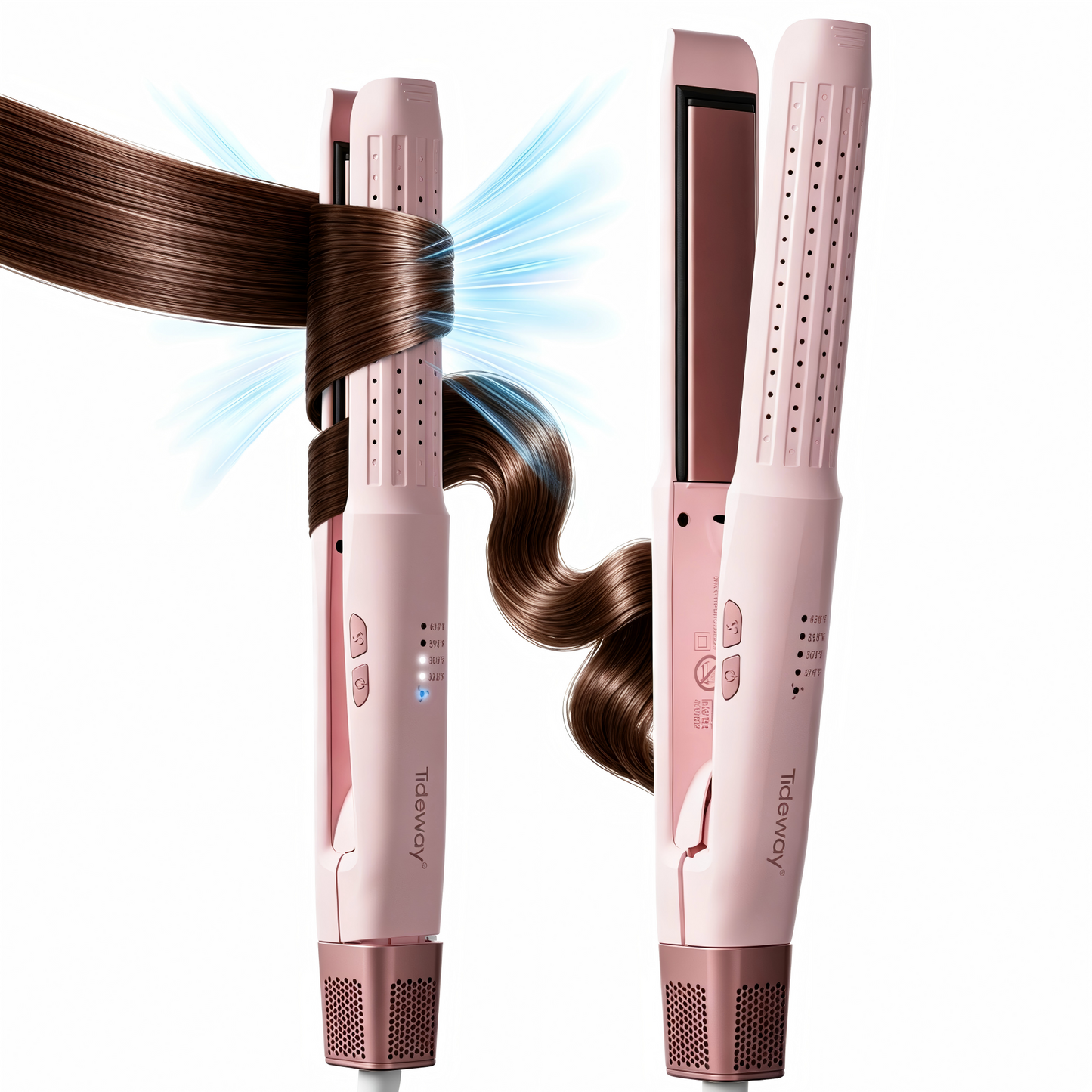 Tideway 360°Airflow Styler Hair Straightener and Curler with Ionic Smoothing