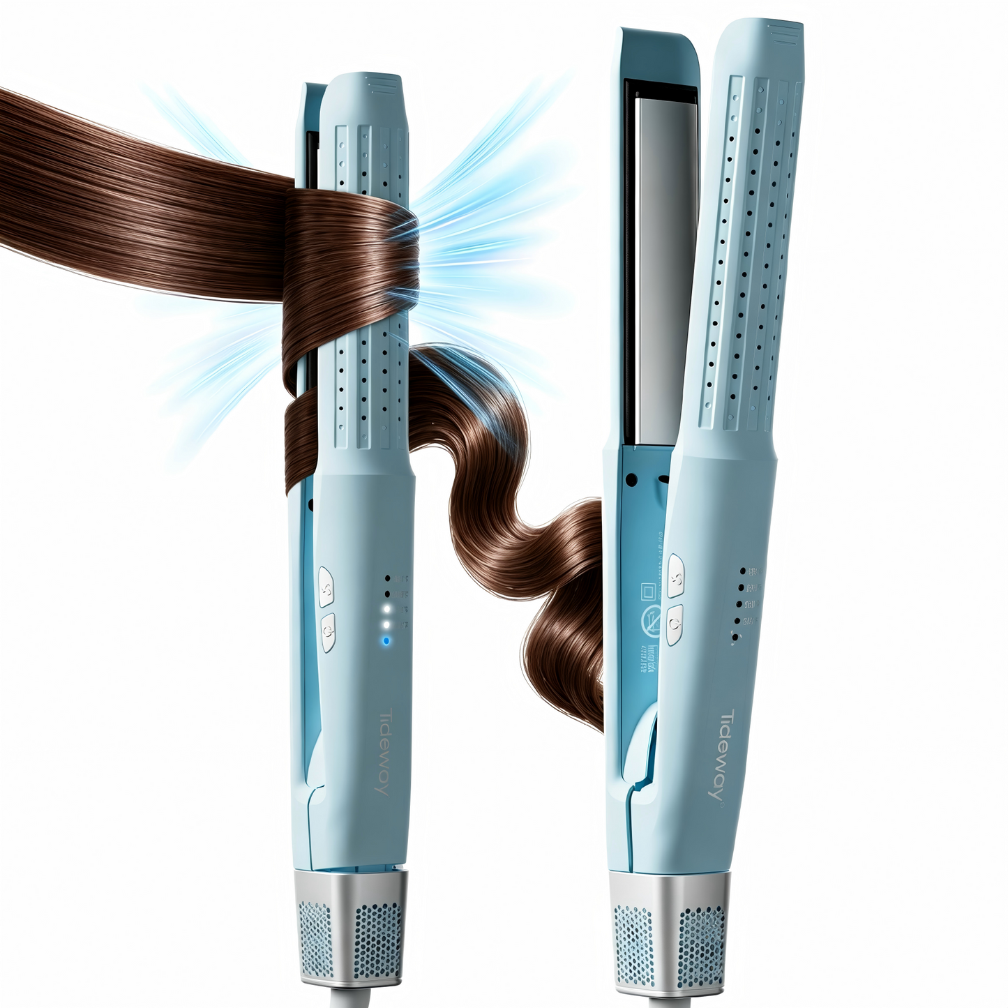 Tideway 360°Airflow Styler Hair Straightener and Curler with Ionic Smoothing