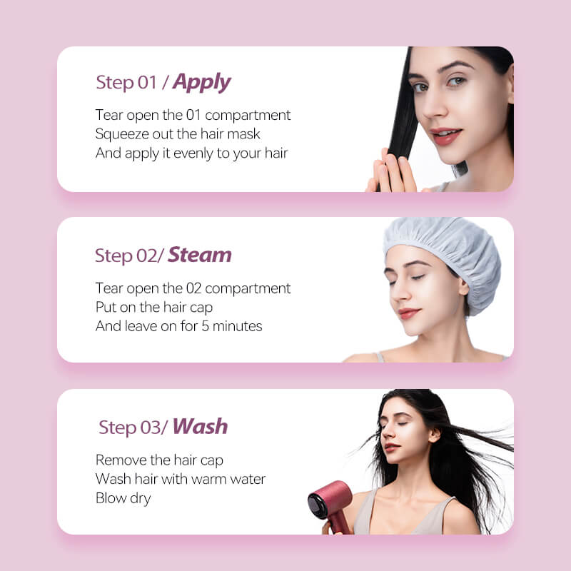 Tideway Sleek & Shine Hyaluronic Acid Steam Hair Mask