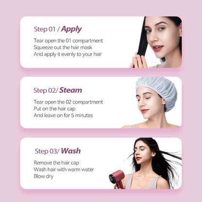 Tideway Sleek & Shine Hyaluronic Acid Steam Hair Mask