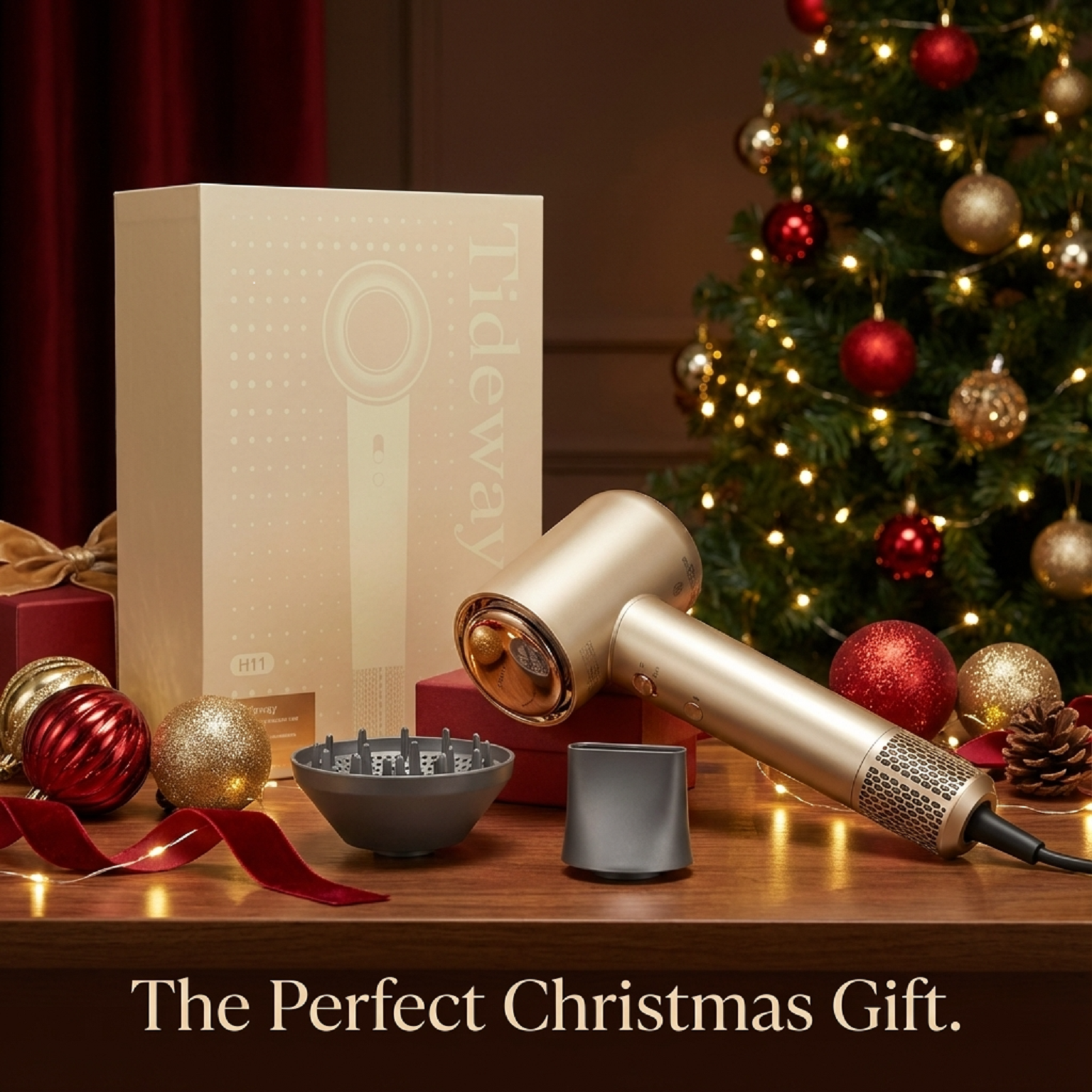 Tideway AURA Edition H11 High-Speed Hair Dryer | Champagne Gold